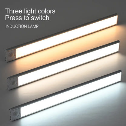 LED Ultra-Thin Motion Sensor Light — Rechargeable, 3-Color Cabinet & Closet Lighting