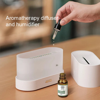 Flame-Effect Aroma Diffuser — Ultrasonic Cool Mist Humidifier & Essential Oil Lamp