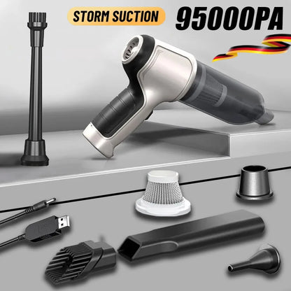 Mini Wireless Car Vacuum — Strong Suction, Portable & Rechargeable